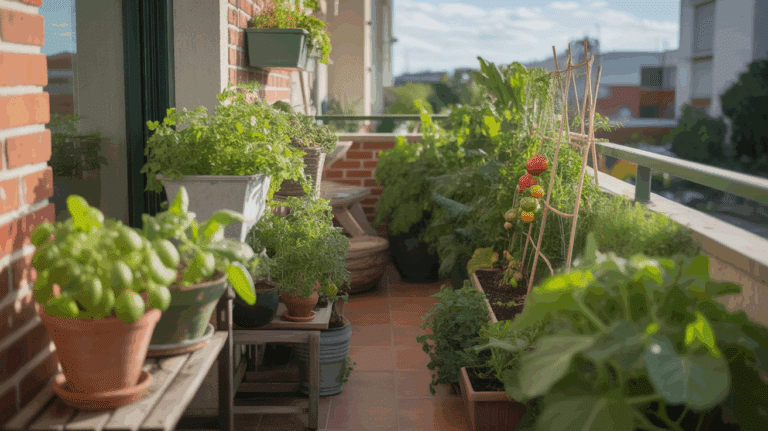balcon jardin legumes