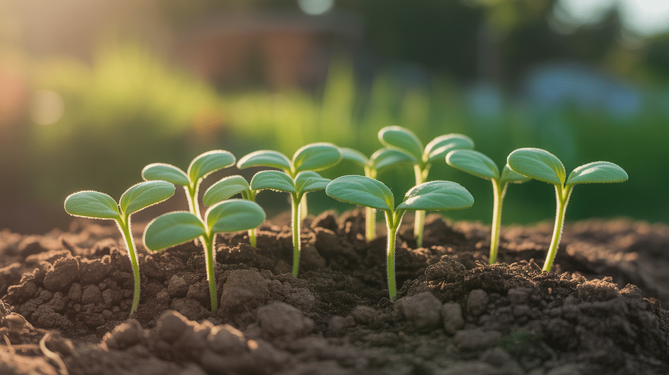 green seedlings soleil