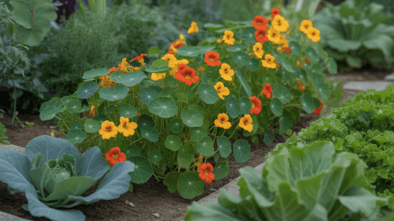 jardin florissant nasturtiums