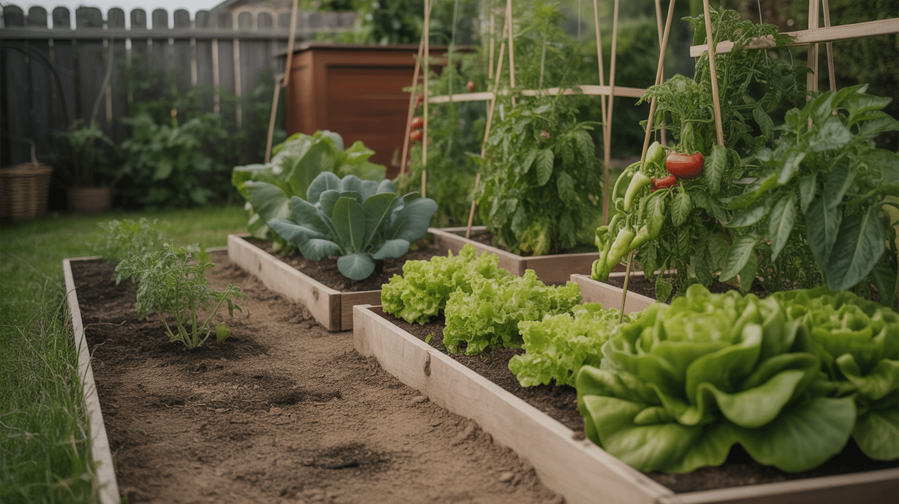 jardin potager fleuri