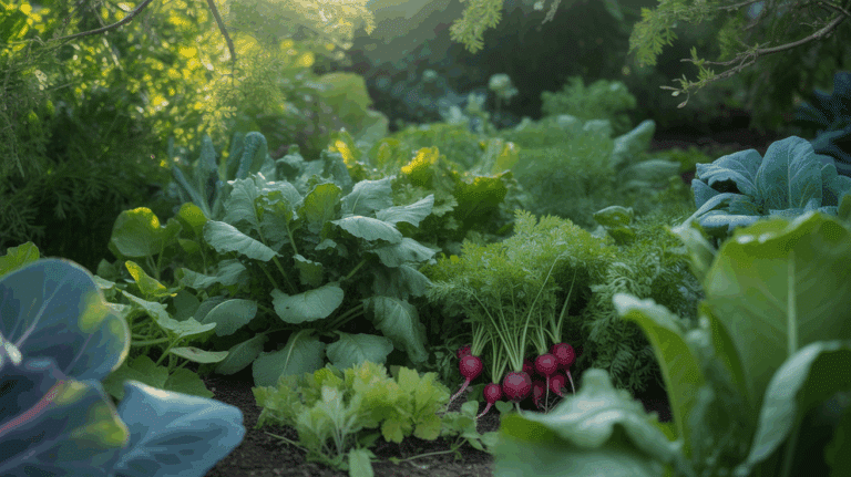 jardin verdoyant abondant croissance