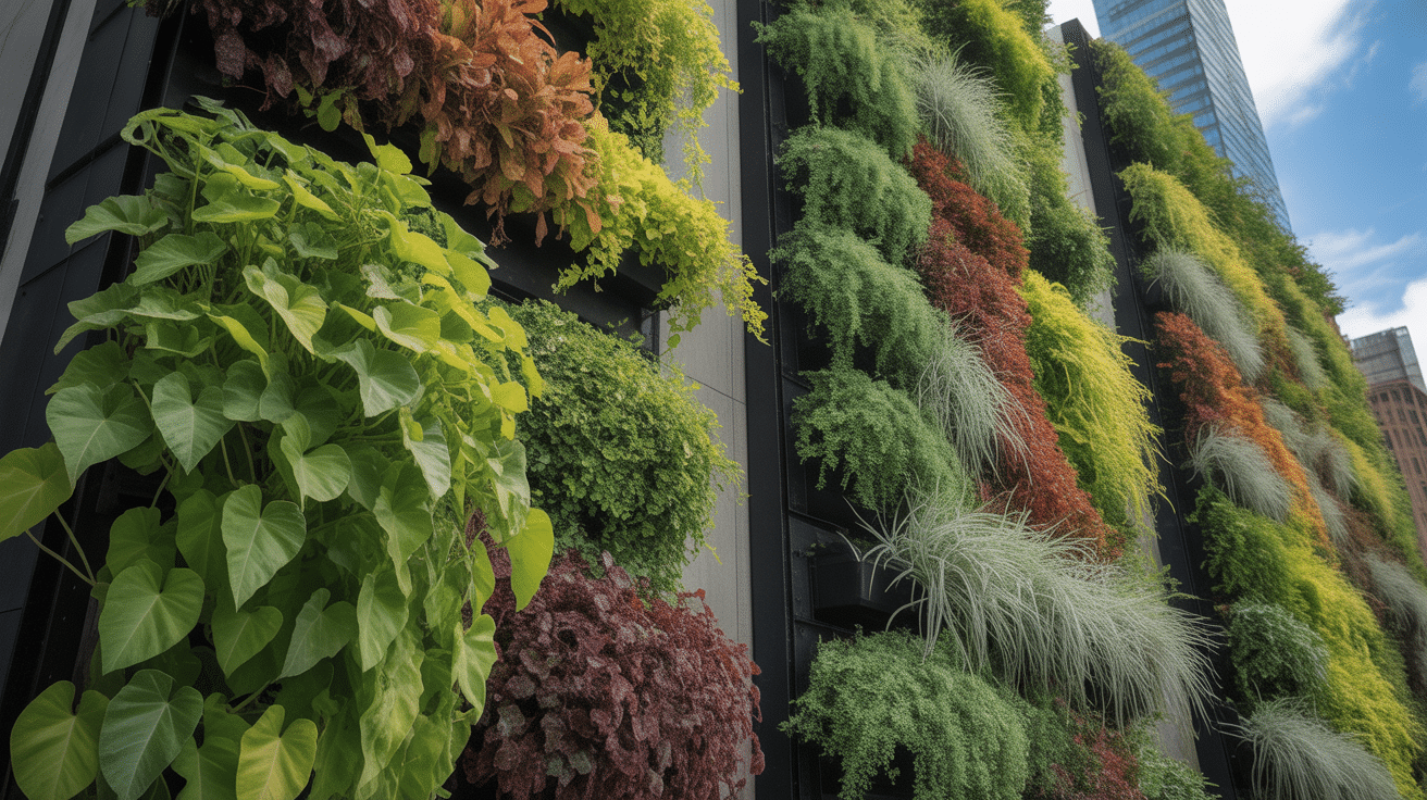 jardin vertical luxuriant
