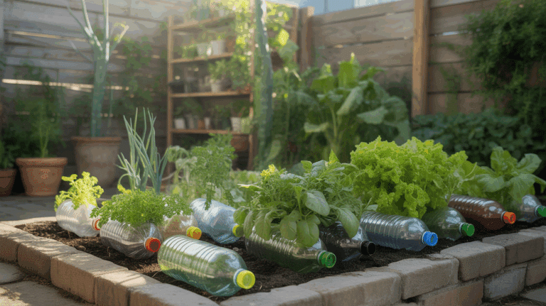 legumes dans bouteilles recyclees