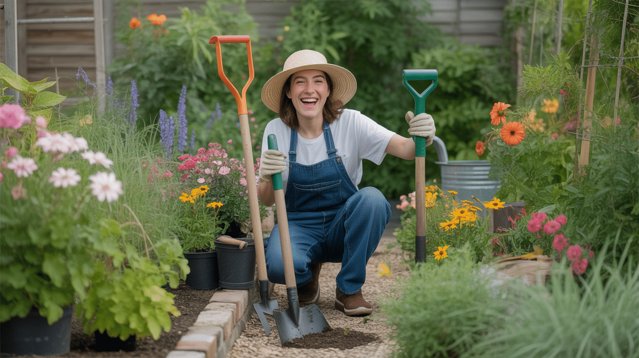 personne jardinent avec succes